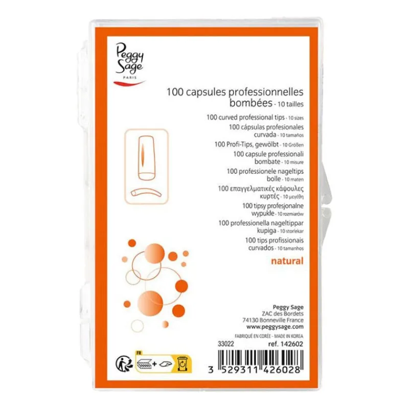 Peggy Sage 100 capsules professionnelles bombées Online