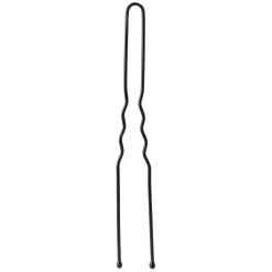 24 Épingles ondulées longues noir New
