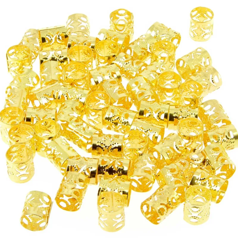 La Boutique du Coiffeur Anneaux bijoux cheveux doré petit modèle Best