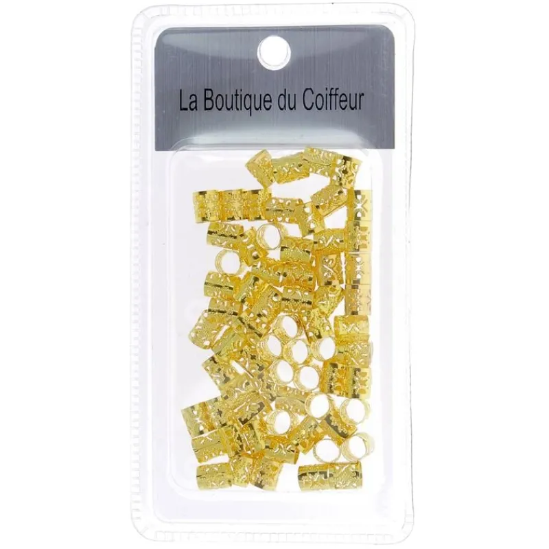 La Boutique du Coiffeur Anneaux bijoux cheveux doré petit modèle Best