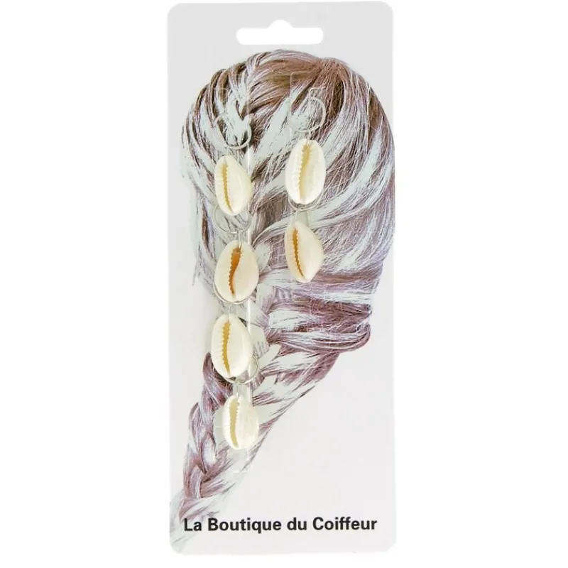 La Boutique du Coiffeur Anneaux métal pour tresses coquillage Best