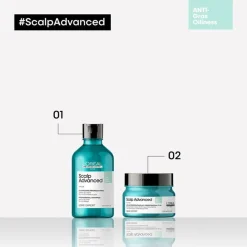 L’Oréal Professionnel Paris Argile 2-en-1 purifiante anti-gras Scalp Advanced 500ml Hot