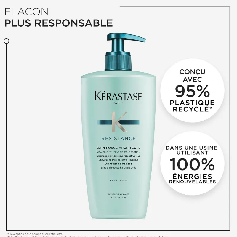 Kérastase Bain Force Architecte Résistance 500 ml rechargeable Outlet