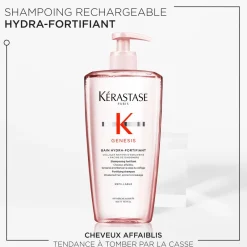Kérastase Bain hydra-fortifiant Genesis 500 ml rechargeable New