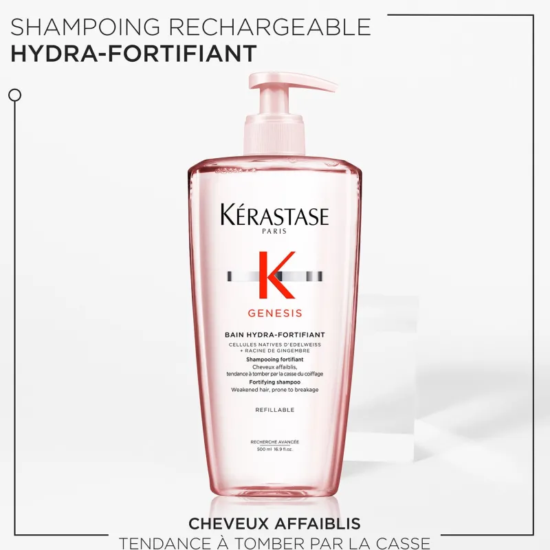 Kérastase Bain hydra-fortifiant Genesis 500 ml rechargeable New