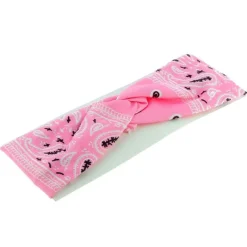La Boutique du Coiffeur Bandeau bandana enfant Rose Hot
