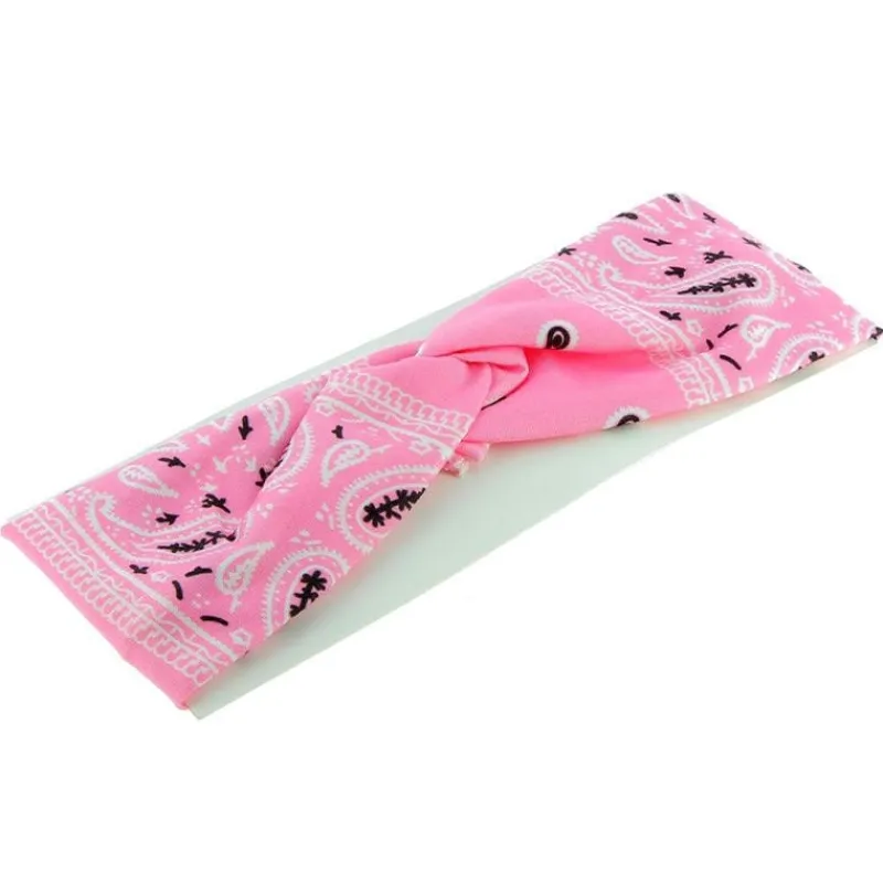 La Boutique du Coiffeur Bandeau bandana enfant Rose Hot