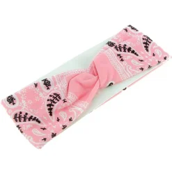 La Boutique du Coiffeur Bandeau bandana enfant rose clair