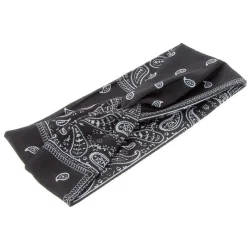 La Boutique du Coiffeur Bandeau façon bandana Noir