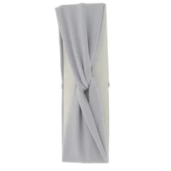 La Boutique du Coiffeur Bandeau tissu noeud Gris New