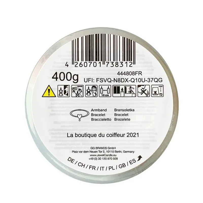 Jewel Candle Bougie collab et La Boutique du Coiffeur Édition Limitée Outlet