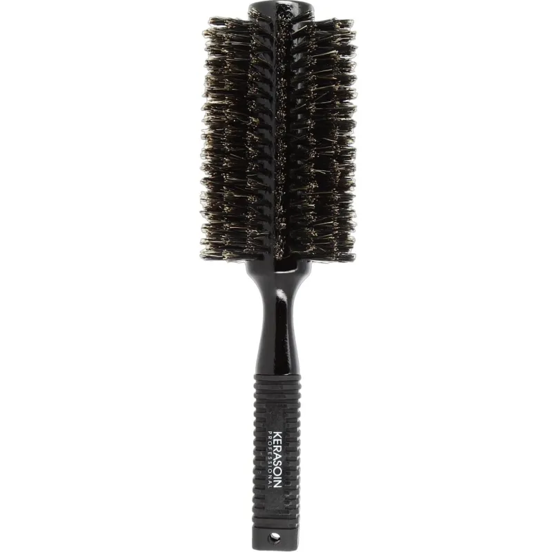 Kerasoin Professionnel Brosse à brushing noire en poils de sanglier 60mm Clearance