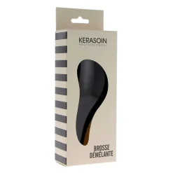 Kerasoin Professionnel Brosse à cheveux démêlante noire New