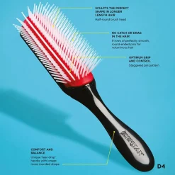 Denman Brosse démêlante D4 rose New