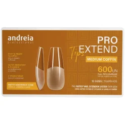 Andreia Professional Capsules Pro Extend Tips medium coffin Clearance