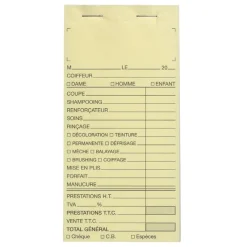 Carnet de caisse sans numéro Best