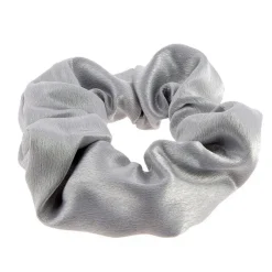 La Boutique du Coiffeur Chouchou en coton satiné gris métallisé Clearance