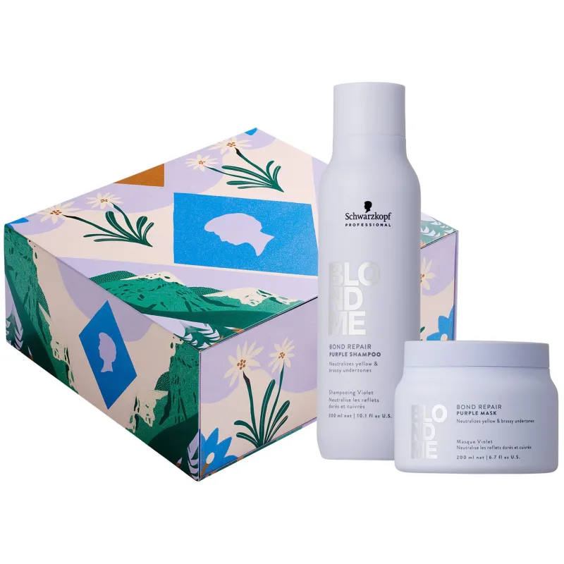 Schwarzkopf Professional Coffret Bond Repair Purple New