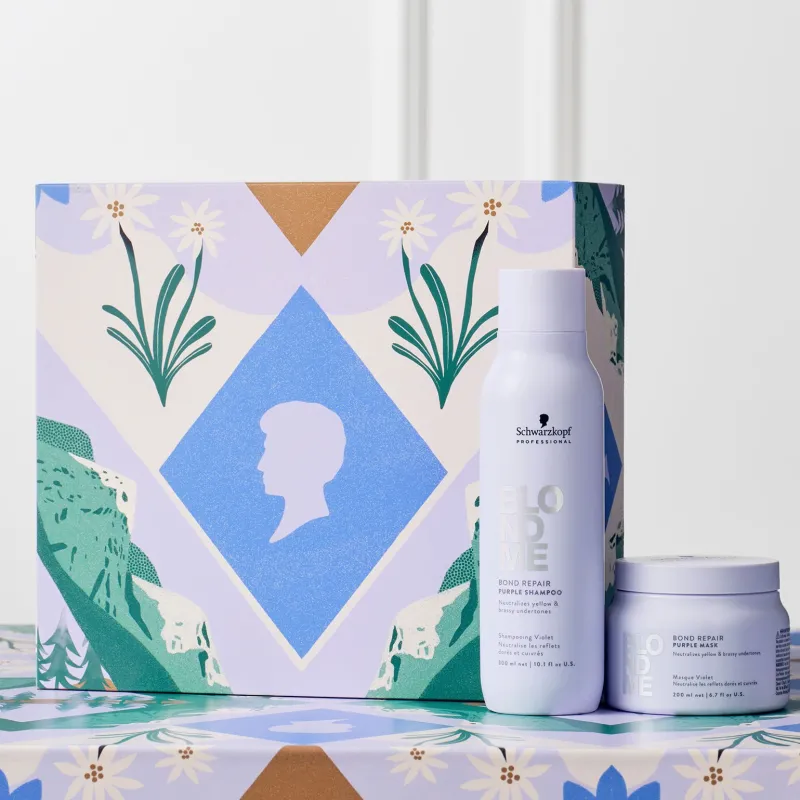 Schwarzkopf Professional Coffret Bond Repair Purple New