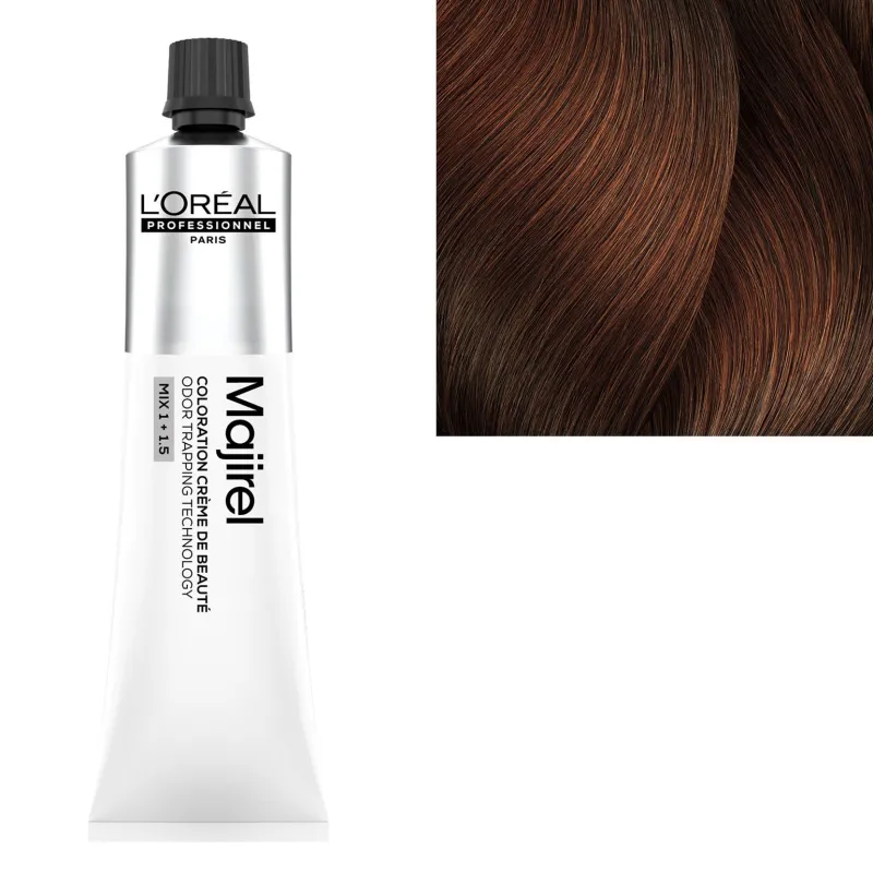 L’Oréal Professionnel Paris Coloration crème de beauté Majirel 5.4 châtain clair cuivré Hot