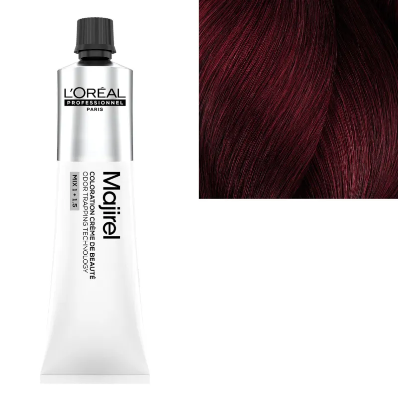 L’Oréal Professionnel Paris Coloration crème de beauté Majirel 4.62 châtain rouge irisé Hot