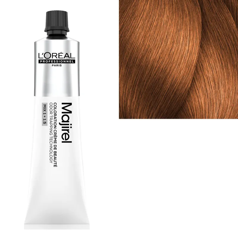 L’Oréal Professionnel Paris Coloration crème de beauté Majirel 8.34 blond clair doré cuivré Best