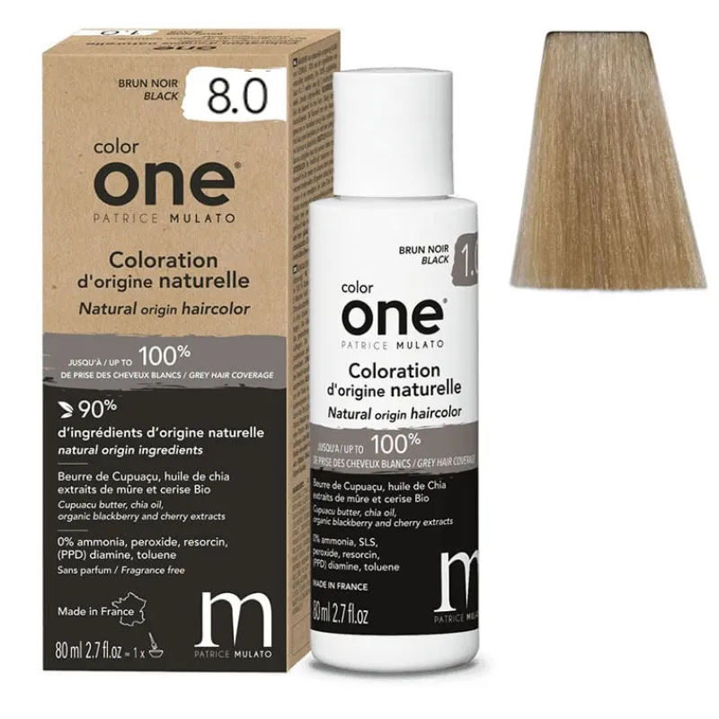Patrice Mulato Coloration d'origine naturelle Color One 8.0 blond clair Best