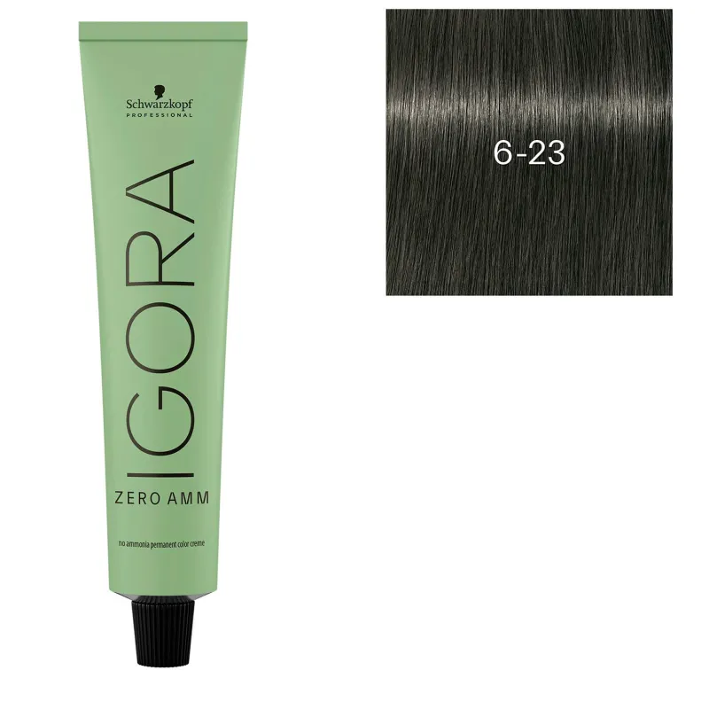 Schwarzkopf Professional Coloration Igora Zero Amm 6-23 blond foncé irisé mat Outlet