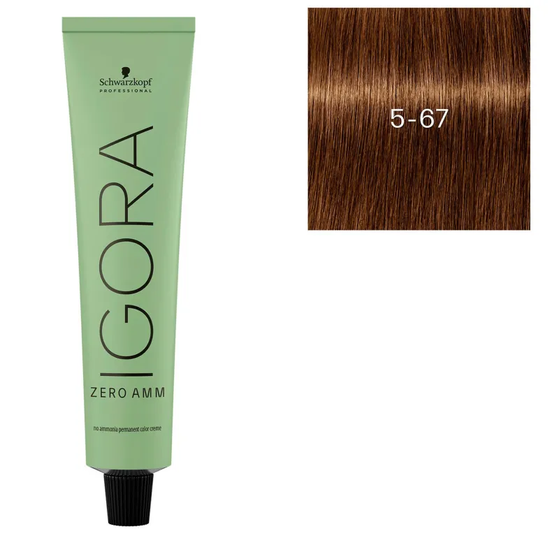 Schwarzkopf Professional Coloration Igora Zero Amm 5-67 châtain clair chocolat cuivré Online