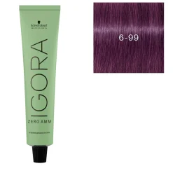 Schwarzkopf Professional Coloration Igora Zero Amm 6-99 blond foncé violet extra Outlet
