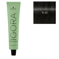 Schwarzkopf Professional Coloration Igora Zero Amm 4-13 châtain cendré mat Online