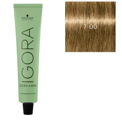 Schwarzkopf Professional Coloration Igora Zero Amm 7-00 blond naturel extra Hot