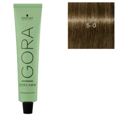 Schwarzkopf Professional Coloration Igora Zero Amm 5-0 châtain clair naturel Online