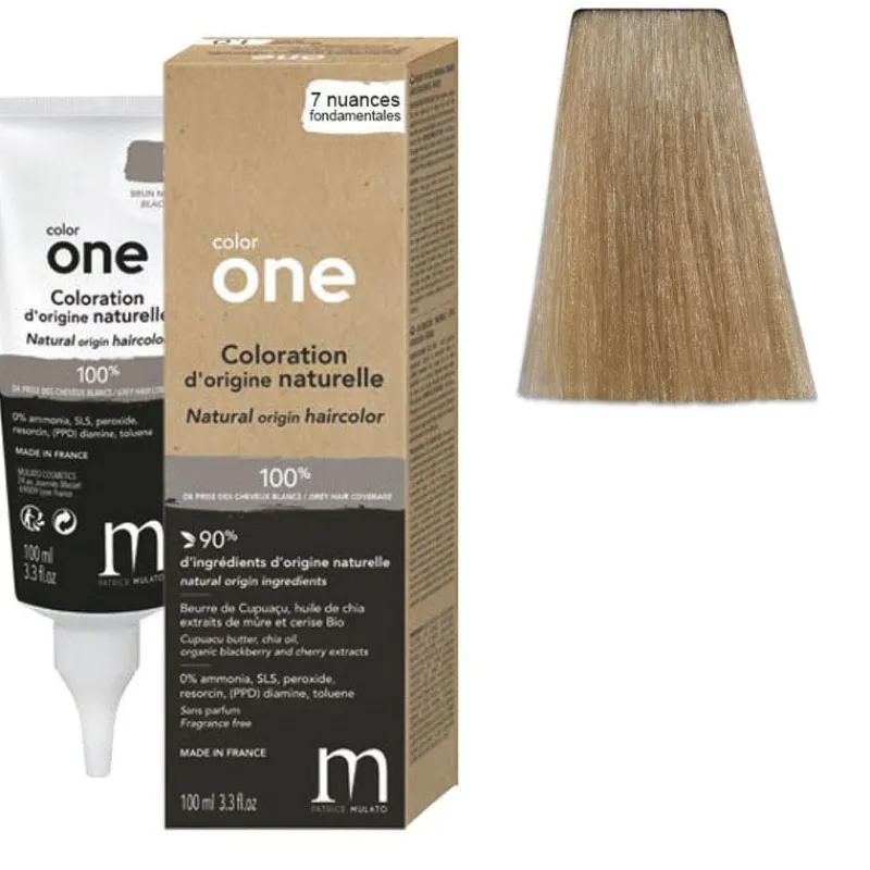 Patrice Mulato Coloration naturelle Color One Fondamentale 8.0 blond clair New