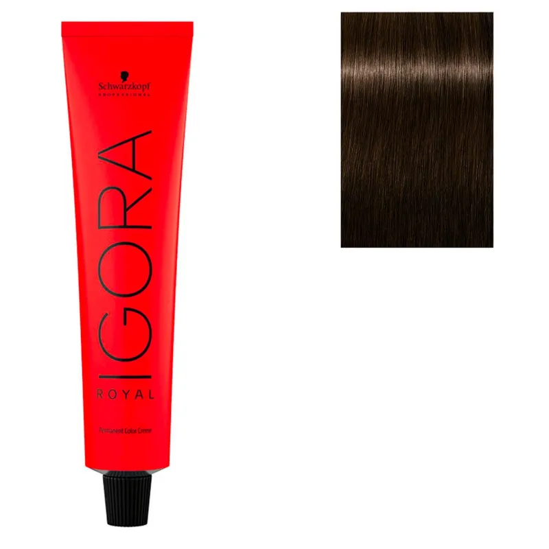Schwarzkopf Professional Coloration permanente Igora Royal 3-65 châtain foncé chocolat doré New