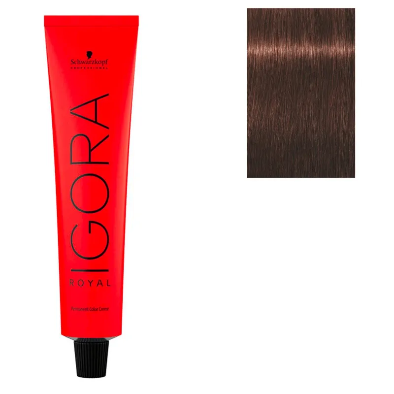 Schwarzkopf Professional Coloration permanente Igora Royal 5-68 châtain clair chocolat rouge Discount