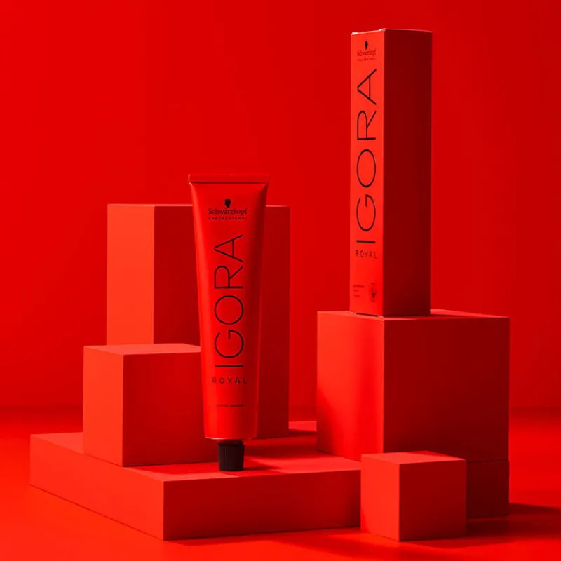 Schwarzkopf Professional Coloration permanente Igora Royal 5-68 châtain clair chocolat rouge Discount