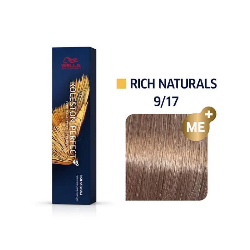 Wella Professionals Coloration permanente Koleston Perfect Me+ 9/17 blond très clair cendré marron Online