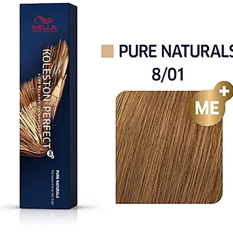 Wella Professionals Coloration permanente Koleston Perfect Me+ 8/01 blond clair naturel-cendré Outlet