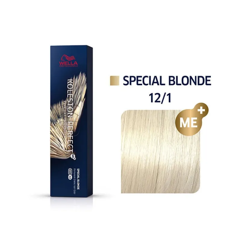 Wella Professionals Coloration permanente Koleston Perfect Me+ 12/1 spécial blond cendré Hot