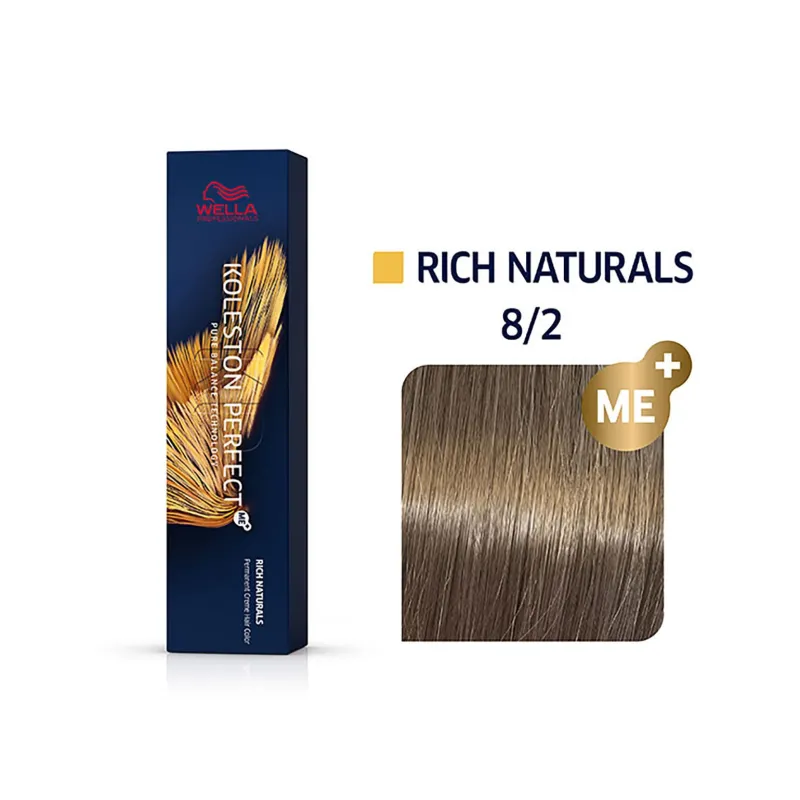 Wella Professionals Coloration permanente Koleston Perfect Me+ 8/2 blond clair mat