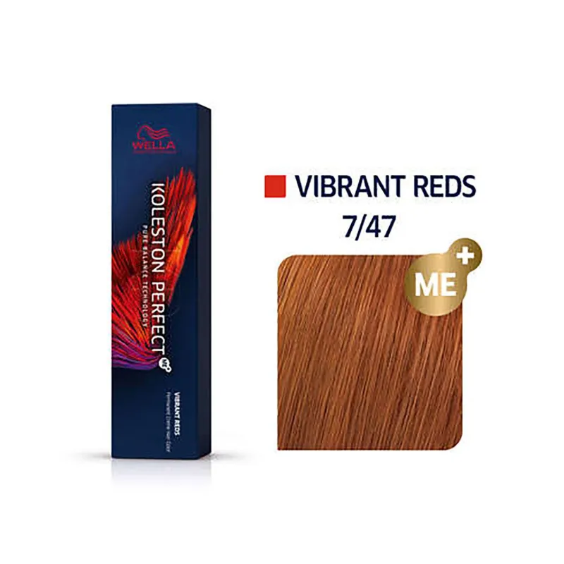 Wella Professionals Coloration permanente Koleston Perfect Me+ 7/47 blond cuivré marron