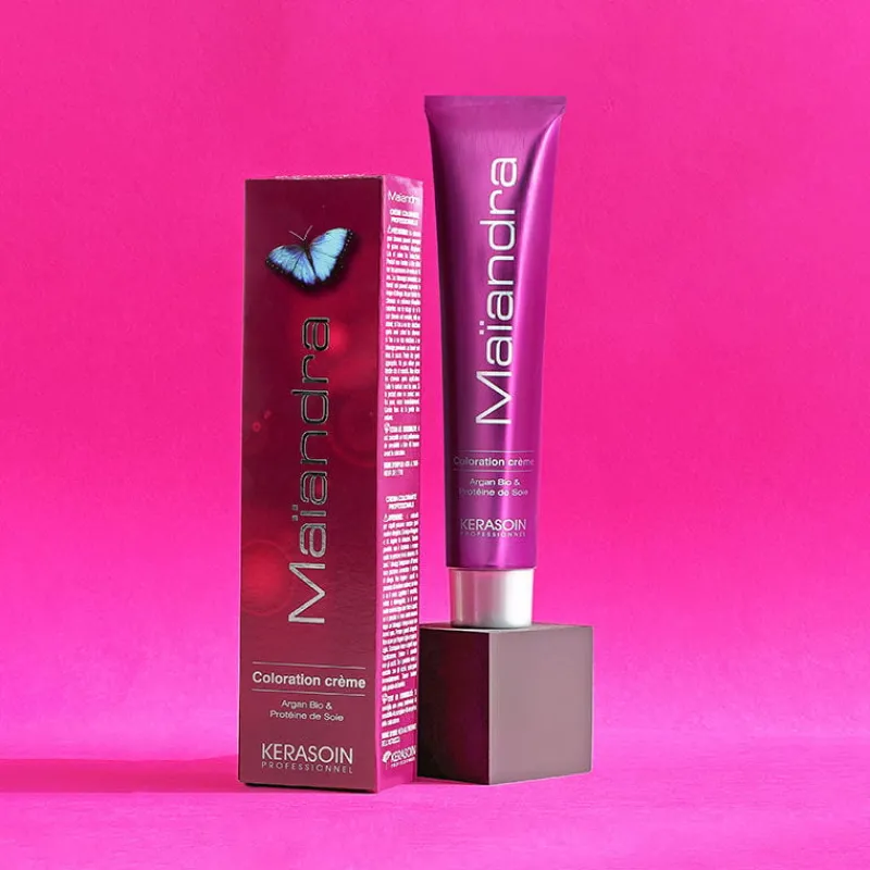 Kerasoin Professionnel Coloration permanente Maïandra 12.8 super éclaircissant très blond perlé Hot