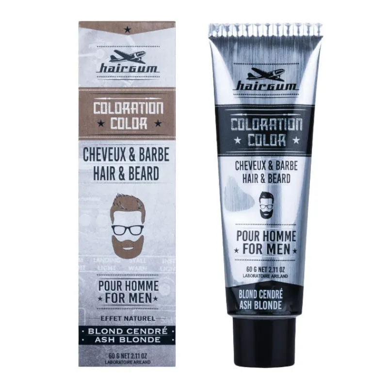 Hairgum Coloration pour homme cheveux & barbe 6.1 blond cendré Outlet