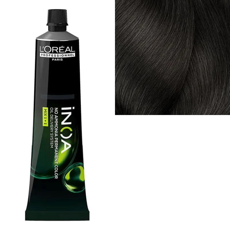 L’Oréal Professionnel Paris Coloration sans ammoniaque Inoa 5.0 châtain clair ultra profond fondamentale Hot