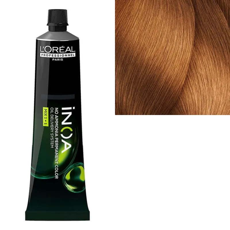 L’Oréal Professionnel Paris Coloration sans ammoniaque Inoa 8.34 blond clair doré cuivré Discount