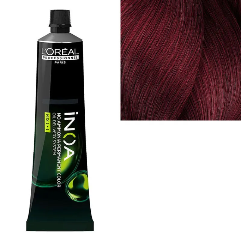 L’Oréal Professionnel Paris Coloration sans ammoniaque Inoa 5.62 châtain clair rouge irisé carmilane