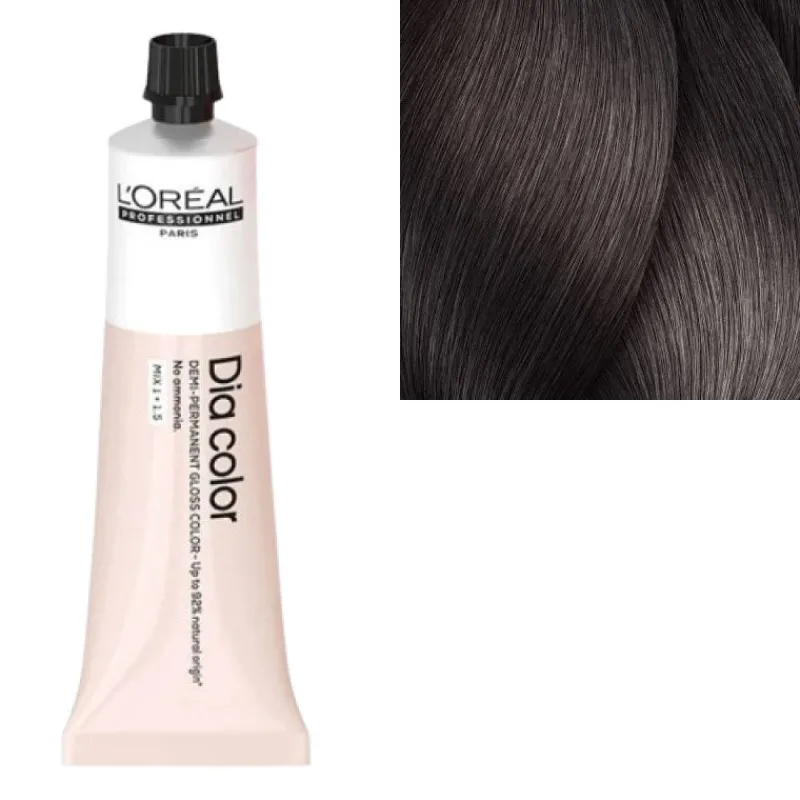 L’Oréal Professionnel Paris Coloration ton sur ton Dia Color 4.12 châtain cendré irisé Hot