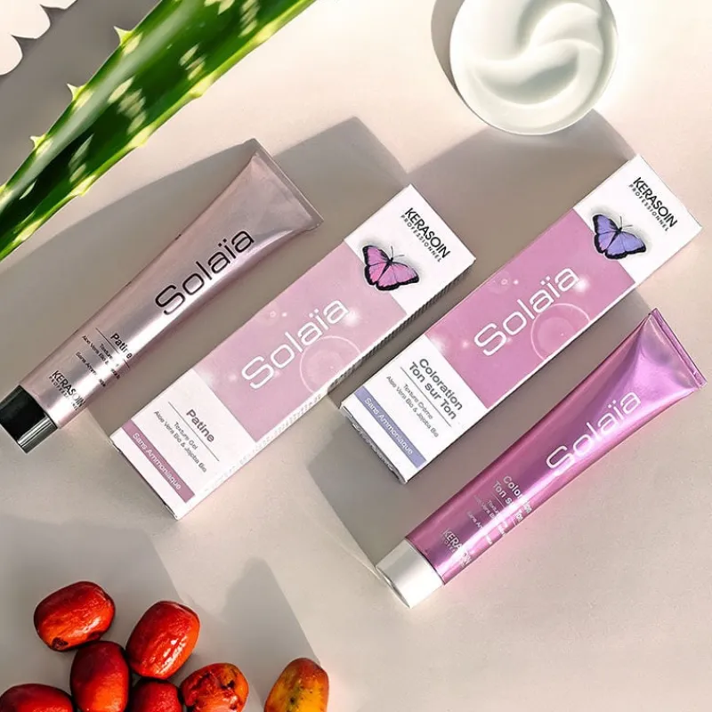 Kerasoin Professionnel Coloration ton sur ton Solaïa 5.4 châtain clair cuivré New