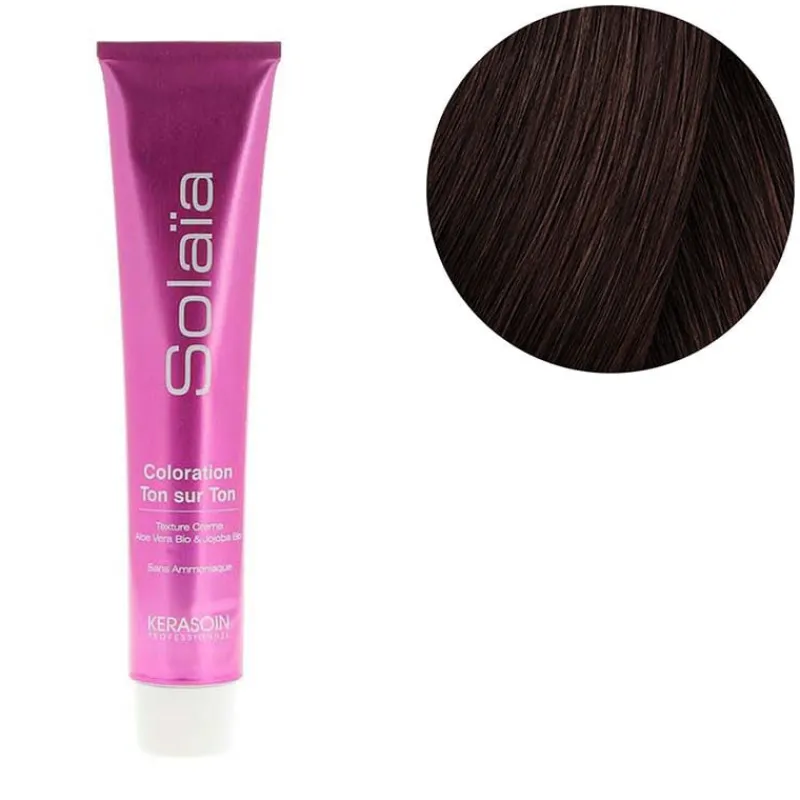 Kerasoin Professionnel Coloration ton sur ton Solaïa 5.77 châtain clair marron intense Online